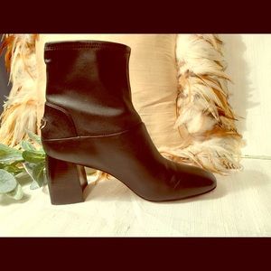 Tory Burch Black Leather Ankle Boots